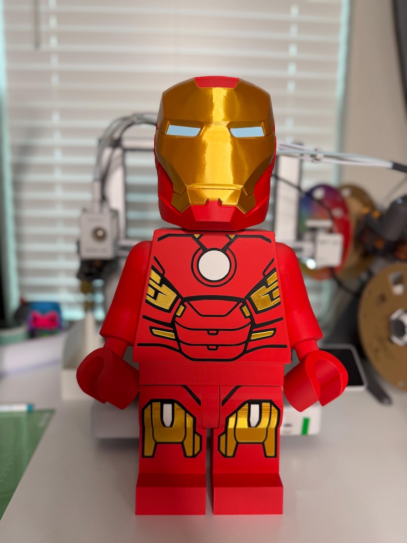 Iron Man Mark VII 16 Inch Figure | Large 3D Printed Marvel Superhero Display | Avengers Fan‑Made Collectible image 1