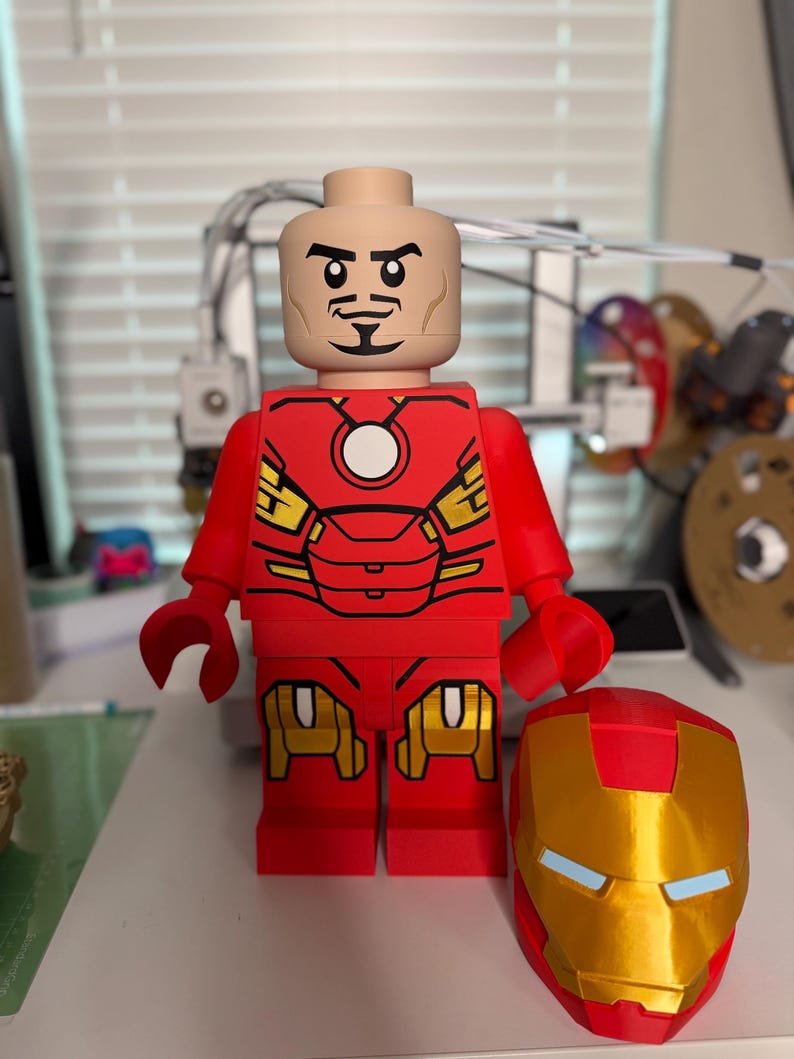 Iron Man Mark VII 16 Inch Figure | Large 3D Printed Marvel Superhero Display | Avengers Fan‑Made Collectible image 3