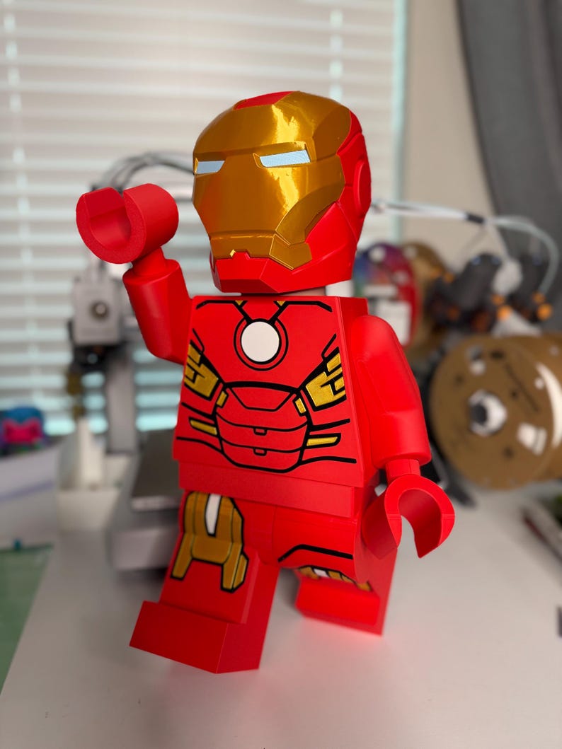 Iron Man Mark VII 16 Inch Figure | Large 3D Printed Marvel Superhero Display | Avengers Fan‑Made Collectible image 2