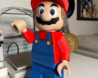 Super Mario Galaxy Brick Figure | 3D Printed Mario Display Collectible