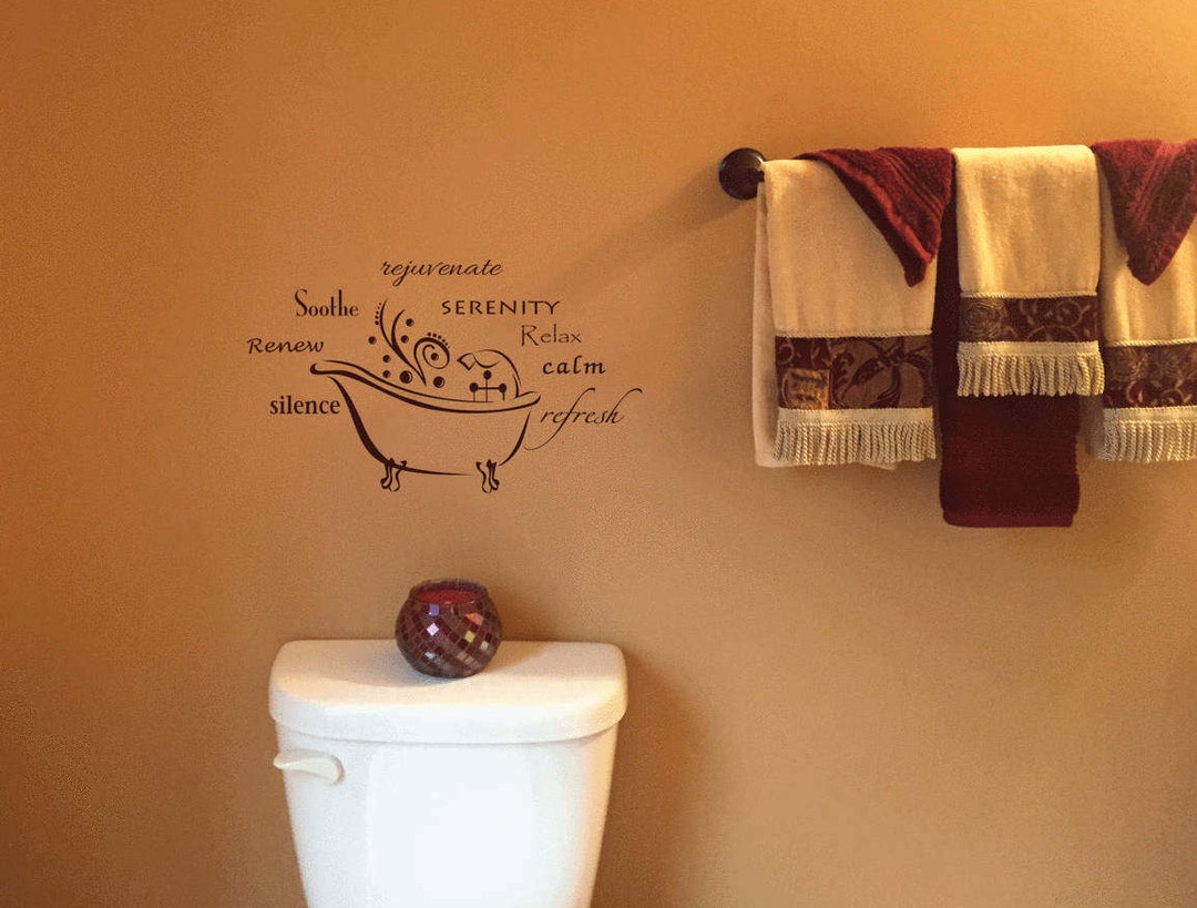 Vintage Bathroom Wall Decor Etsy