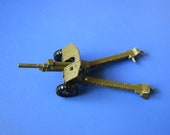Anti-Tank Gun, Original Vintage Ussr Artillery Gun, model 1 43 WW II, Collectible Metal Model, Military Army Steel