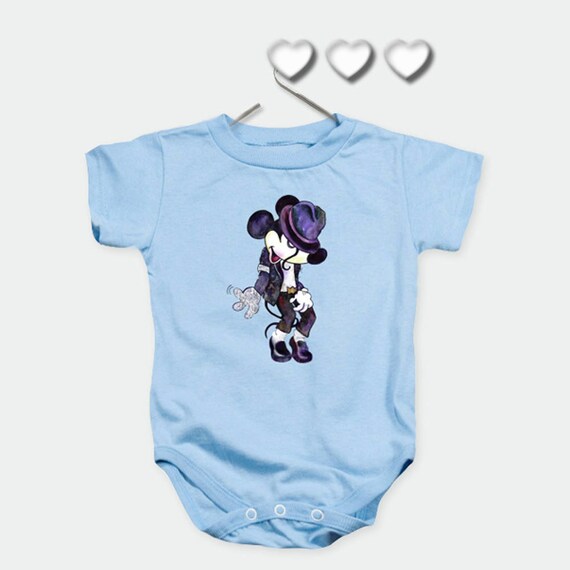 Grenouillere Bebe Suite Du Corps Mickey Mouse Impression Etsy