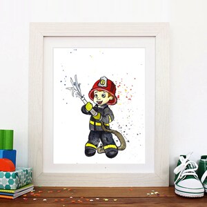 Boys Dream Art Digital Art Fine Gift Watercolor Art Print Nursery Room Decoration Little Soldier Modern Art Boys Room Decor