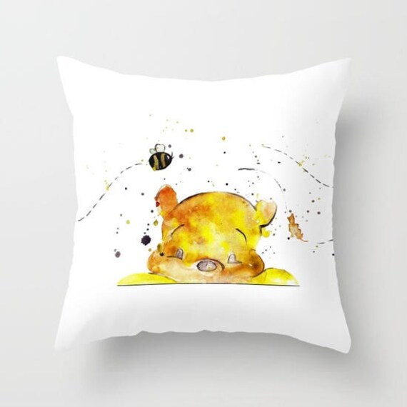 Throw Pillow With Insert Winnie The Pooh Disney Character Etsy