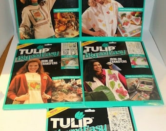 Vintage Tulip Iron On Transfers, 1992 Big Easy Lot