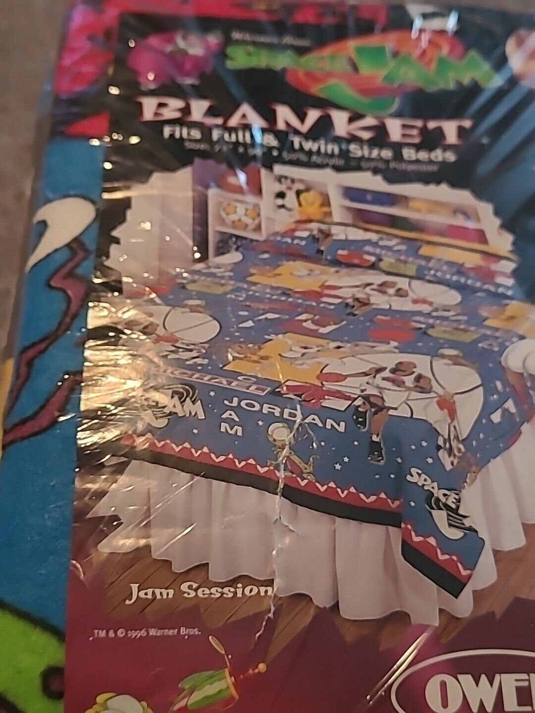 【and】スペースジャム マイケル・ジョーダン ブランケット 90's SPACE JAM スペースジャム JORDAN マイケル ジョーダン
