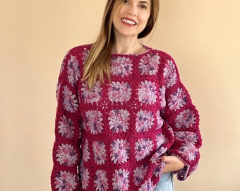 かぎ針編みジャンパー ハンドメイド 手編み - Etsy 日本