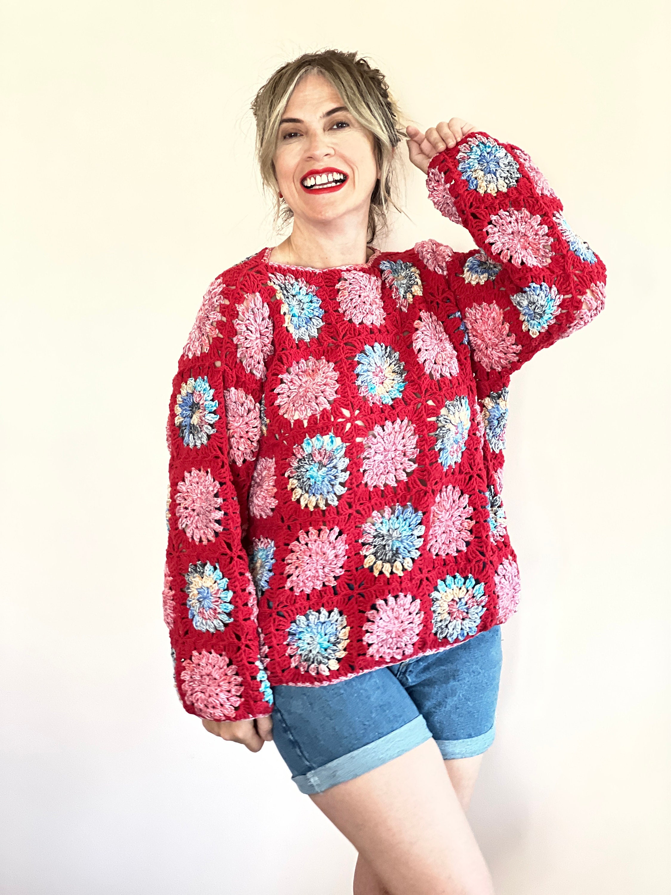 かぎ針編みジャンパー ハンドメイド 手編み - Etsy 日本