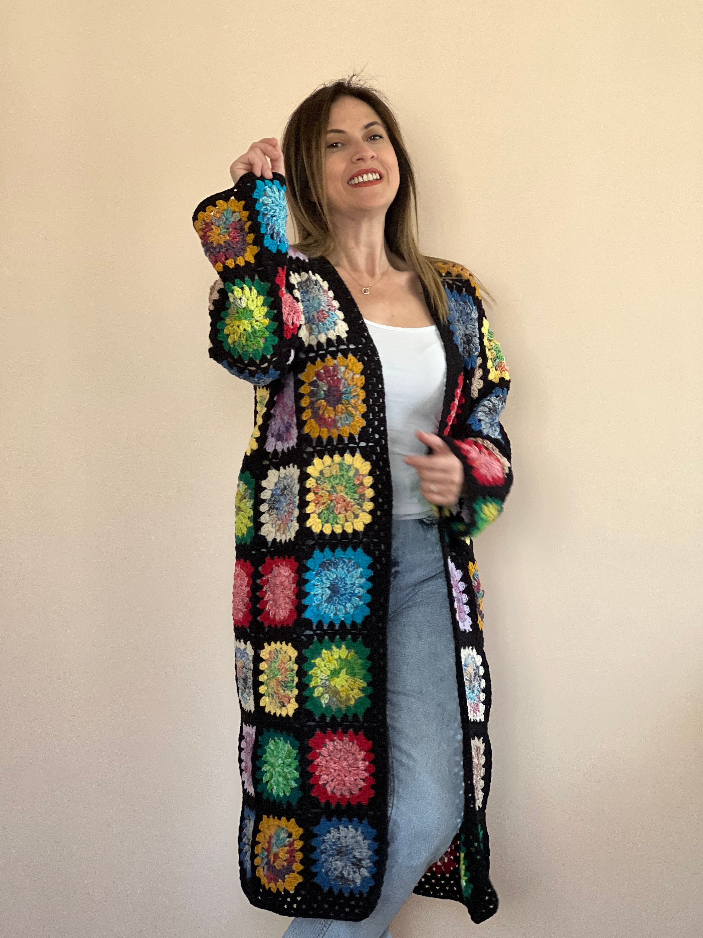 Cut Out Crochet Cardigan
