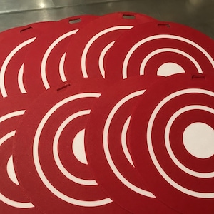 3D Printed Shooting Targets 10 Pack | Gun Range | Bullseye Set | Airsoft BB Pellet | Hanging Target Practice