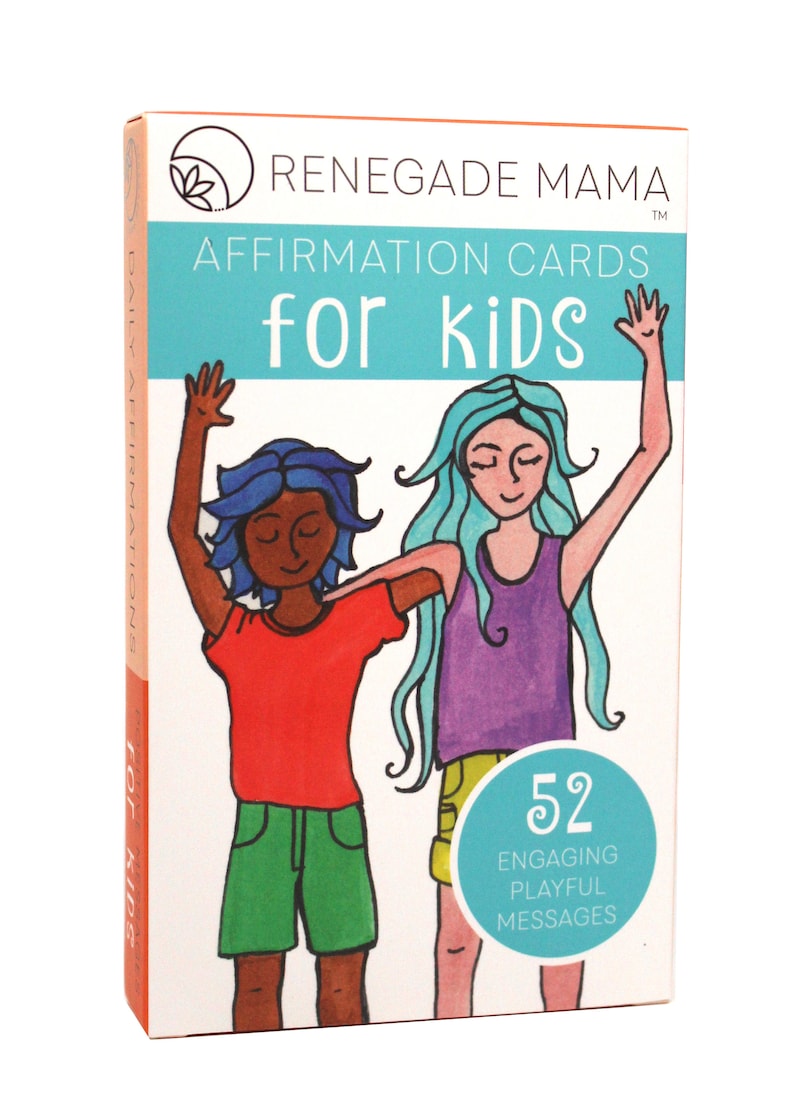 Kid's Affirmation Cards for Self Love and Confidence by The Renegade Mama image 1