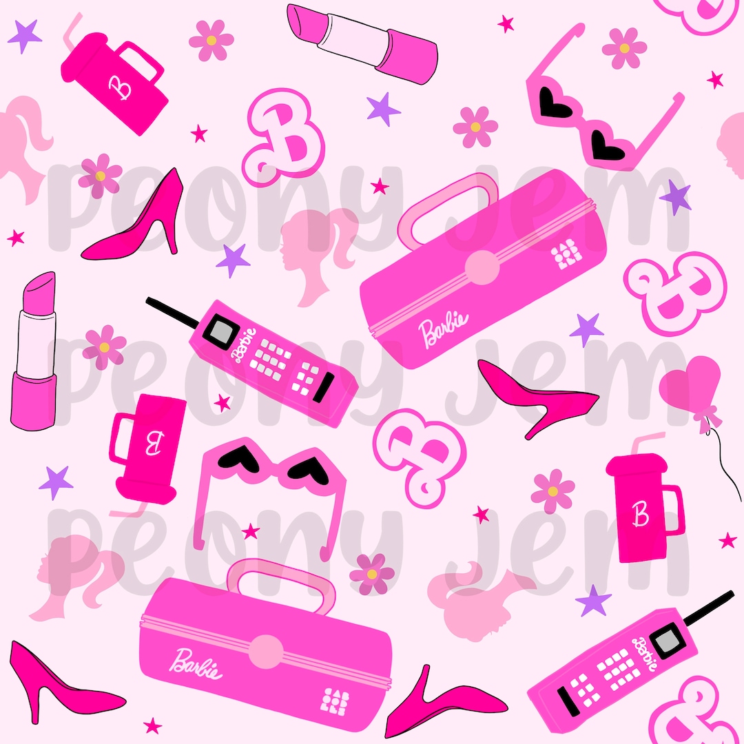 Barbie Seamless Design // Barbie Design // Doll Fabric // Seamless