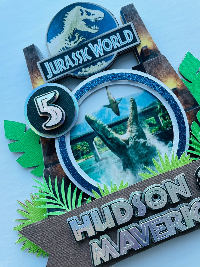 Jurassic Cake Topper Jurassic World Cake Topper Jurassic Etsy Canada