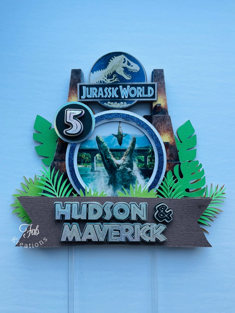 Jurassic Cake Topper Jurassic World Cake Topper Jurassic Etsy Canada
