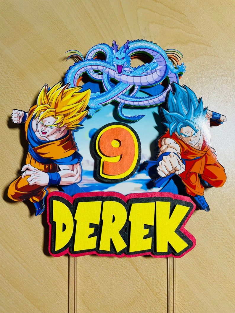 Dragon Ball Z Cake Topper Goku Cake Topper Dragon Ball - Etsy