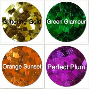 Deluxe Gigantic Square Glitter, 13 Colors image 4