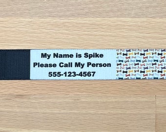 Tagless Pet Collar, Personalized, "Baked Goods"