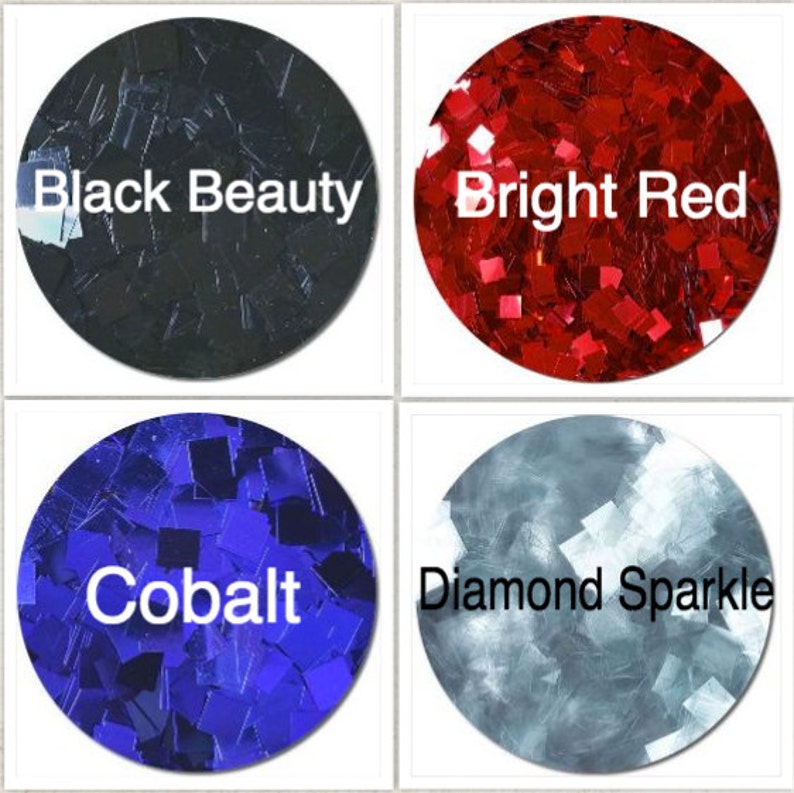 Deluxe Gigantic Square Glitter, 13 Colors image 3