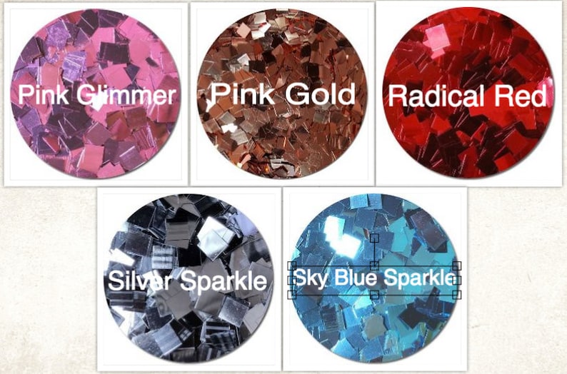 Deluxe Gigantic Square Glitter, 13 Colors image 5