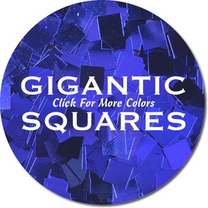 Deluxe Gigantic Square Glitter, 13 Colors image 2