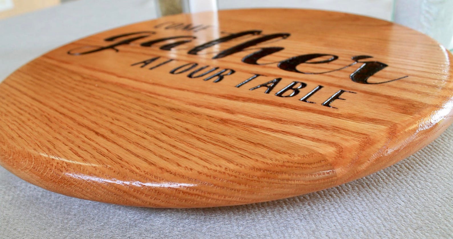 Charming Round Wooden Lazy Susan 15 Inch Lazy Susan Come Etsy