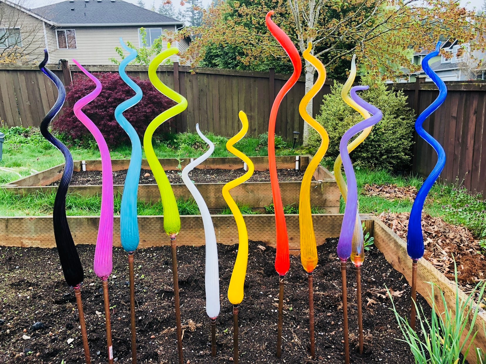 Glass garden art deals