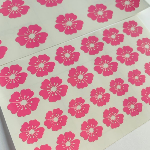 Sakura Flower Decals Sheet, Cherry Blossom