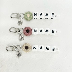 Personalized Keychain - Keychains with Name - Name Keychain - Backpack Tag - Beaded Keychain - Custom Name Keychain - Diaper Bag Tag
