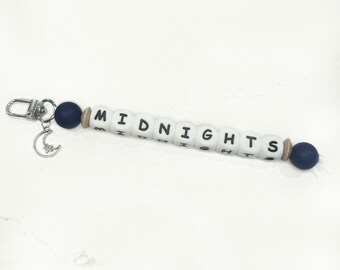Swiftie Keychain - Midnights Keychain - Taylor Swift Merch - Eras Tour - Keychain with Name - gift for Swiftie - Lavender Haze