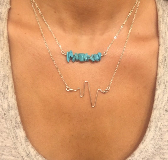 heartbeat necklace with name heartbeat necklace with name