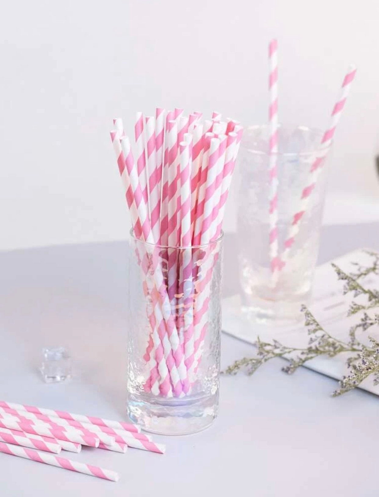 180 Pieces Heart Shaped Straws Pink Plastic Straws Wedding Straws Cute  Drinking Straws Halloween Straws for Birthday Party Wedding Supply Bridal
