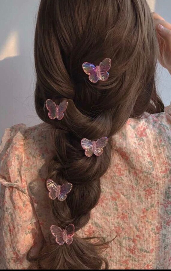 Cute Clear Butterfly Clips Clear Pink Hair 90s Clips - Etsy Cute Clear Butterfly Clips Clear Pink Hair 90s Clips - Etsy