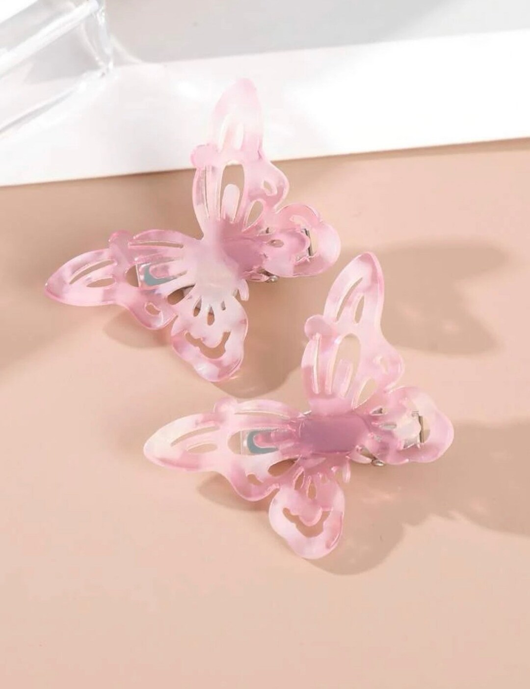 Pink Butterfly Clips 90s Butterfly Clips Hair Clips Toddler Etsy