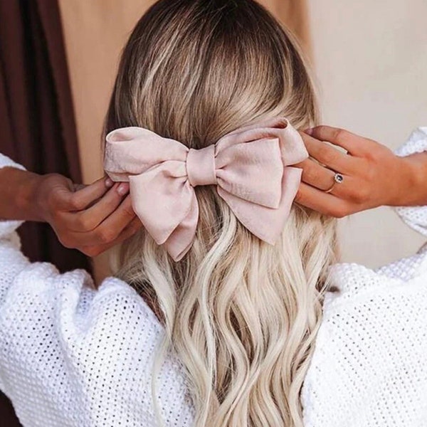 Blush Pink Bow for Hair Etsy