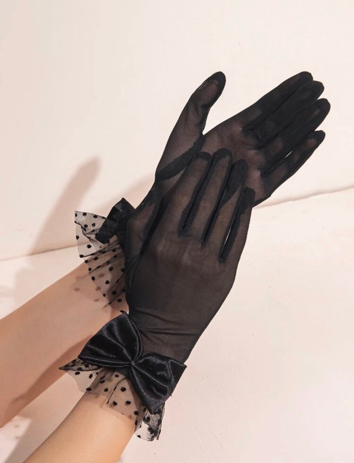 Sexy satin gloves - .de