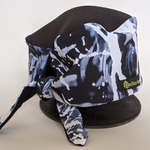 Shades of Gray Tie Back Hat, scrub cap, medical hat, chef hat, chemo cap, nurses hat, doctor hat, hospital worker hat, adjustable hat