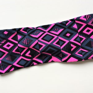 Patterned headband, fitness headband, workout headband, yoga headband, wicking headband, pink headband