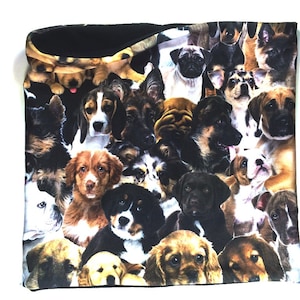Doggie Print Neckwarmer / Neck Gaiter
