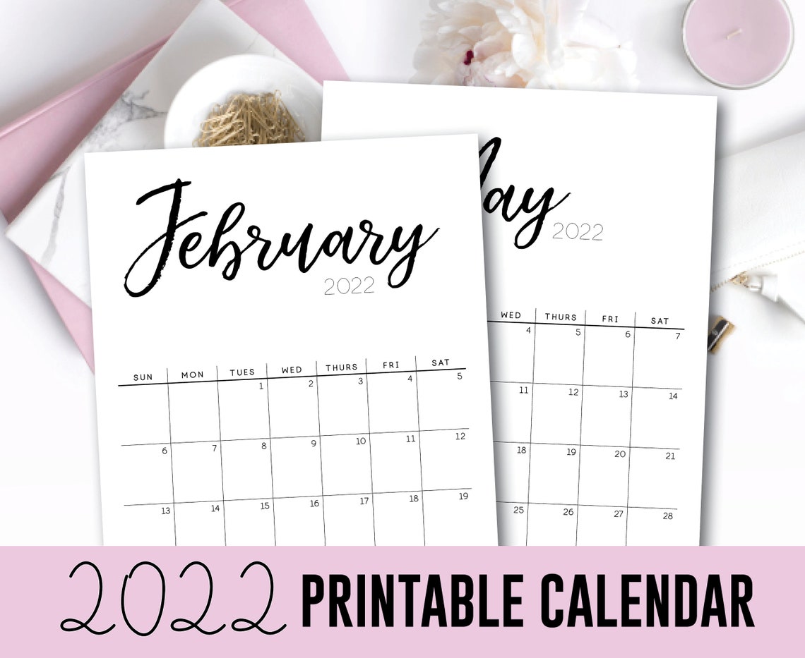 2022 and 2021 printable calendar a4 12 month calendar wall