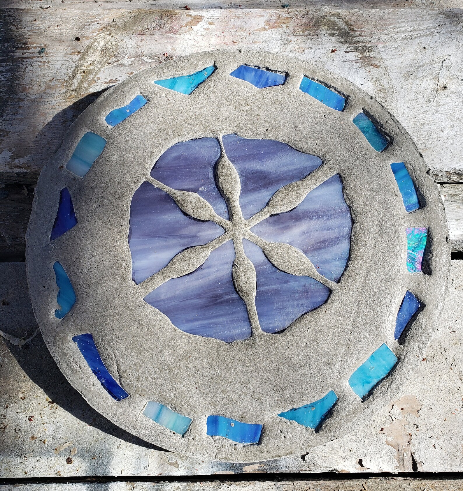 Sand Dollar Stepping Stone 14 Solid Concrete Stained | Etsy