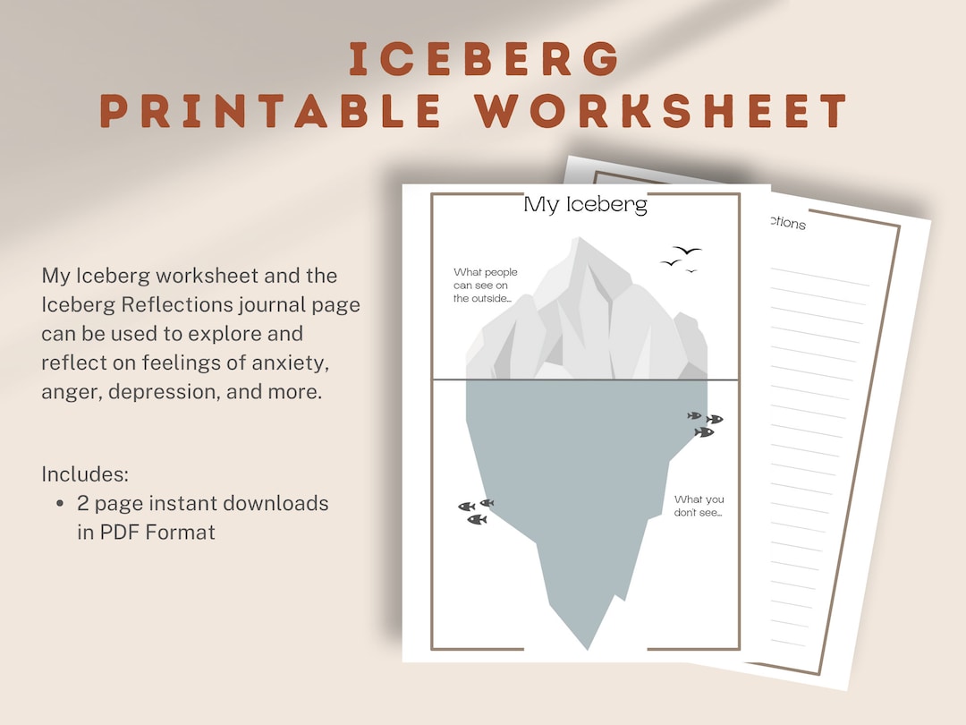 iceberg-printable-worksheet-and-reflection-journal-page-etsy