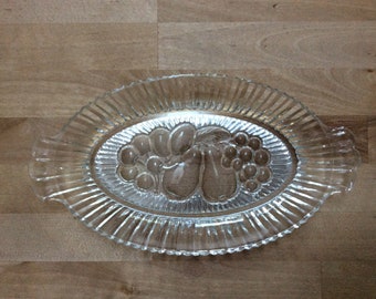 Glass serving dish