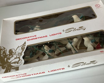 Silvestri Vintage white dove Christmas lights.