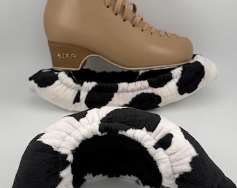 Cow print Skate Guards: Soft Minky Soakers
