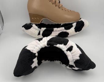 Cow print Skate Guards: Soft Minky Soakers
