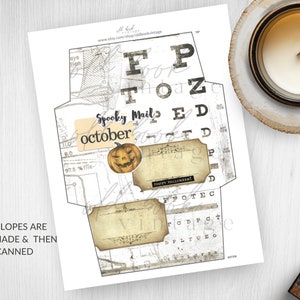 Printable Halloween Envelopes / Spooky Mail Envelopes / - Etsy