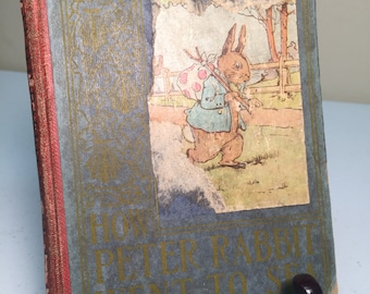 RARE - How Peter Rabbit Went to Sea by Duff Graham, 1917