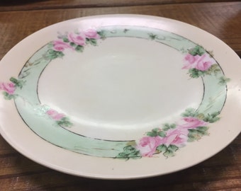 Hand-painted German Saucer