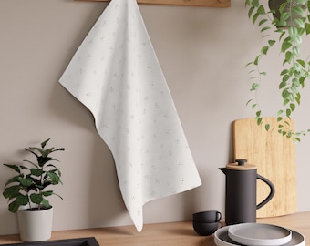 Teeny Green Flower Kitchen Towel